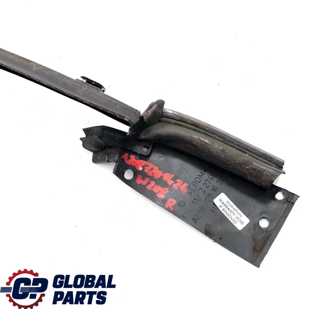  Mercedes-Benz CLK-Class W208 Front Right Door O/S Window Frame Outside Strip - SKU A2087201424 - Part number A2087201424