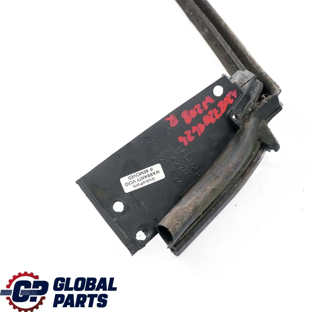 Mercedes-Benz CLK-Class W208 Front Right Door O/S Window Frame Outside Strip to with Part number A2087201424 Mercedes-Benz CLK-Class W208 Front Right Door O/S Window Frame Outside Strip - SKU A2087201424 - Part number A2087201424