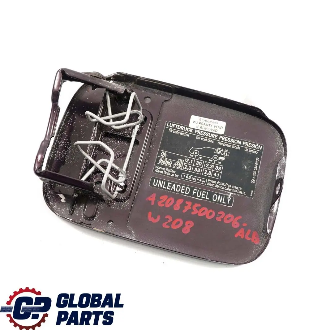 Mercedes-benz CLK W208 C208 Coupe Revetement Einf?lltopf Clapet Almandine Noir pour à propos du numéro de pièce A2087500206 Mercedes-benz CLK W208 C208 Coupe Revetement Einf?lltopf Clapet Almandine Noir - SKU A2087500206-ALB - Numéro de pièce A2087500206