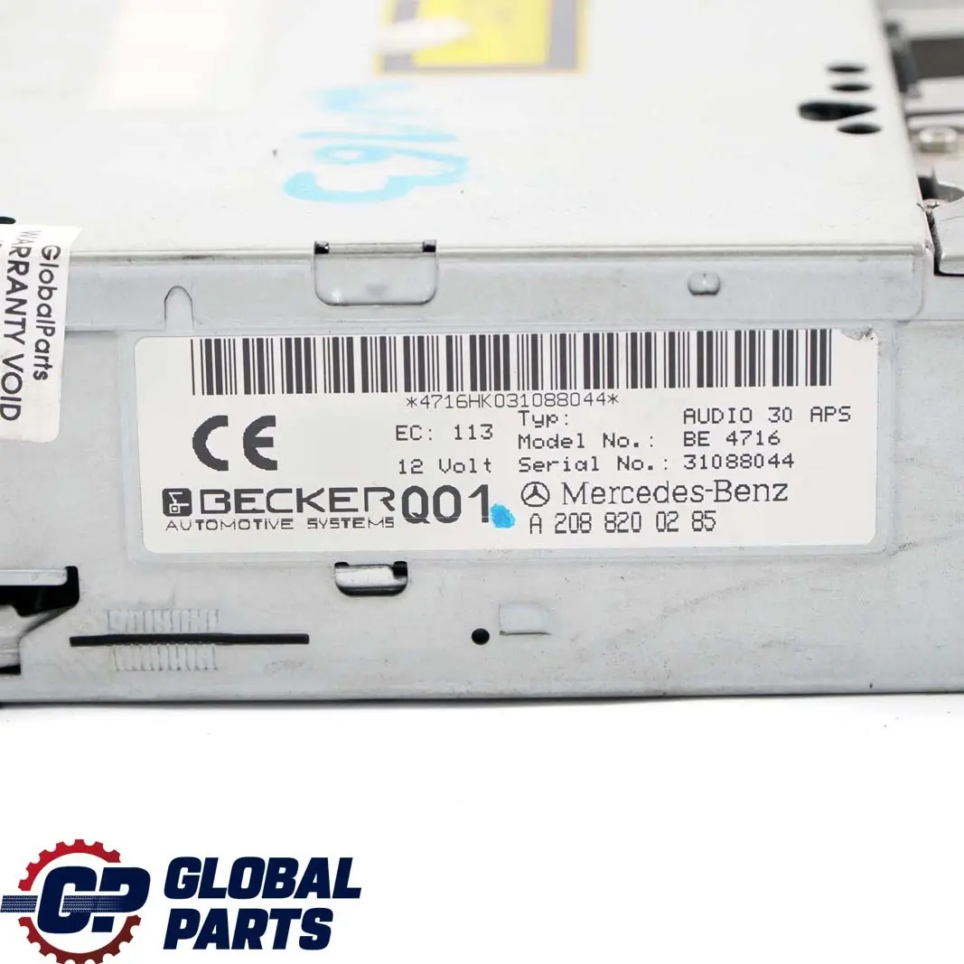 Mercedes-Benz W163 W168 W210 CD Player Audio Stereo Radio Head Unit A2088200285
