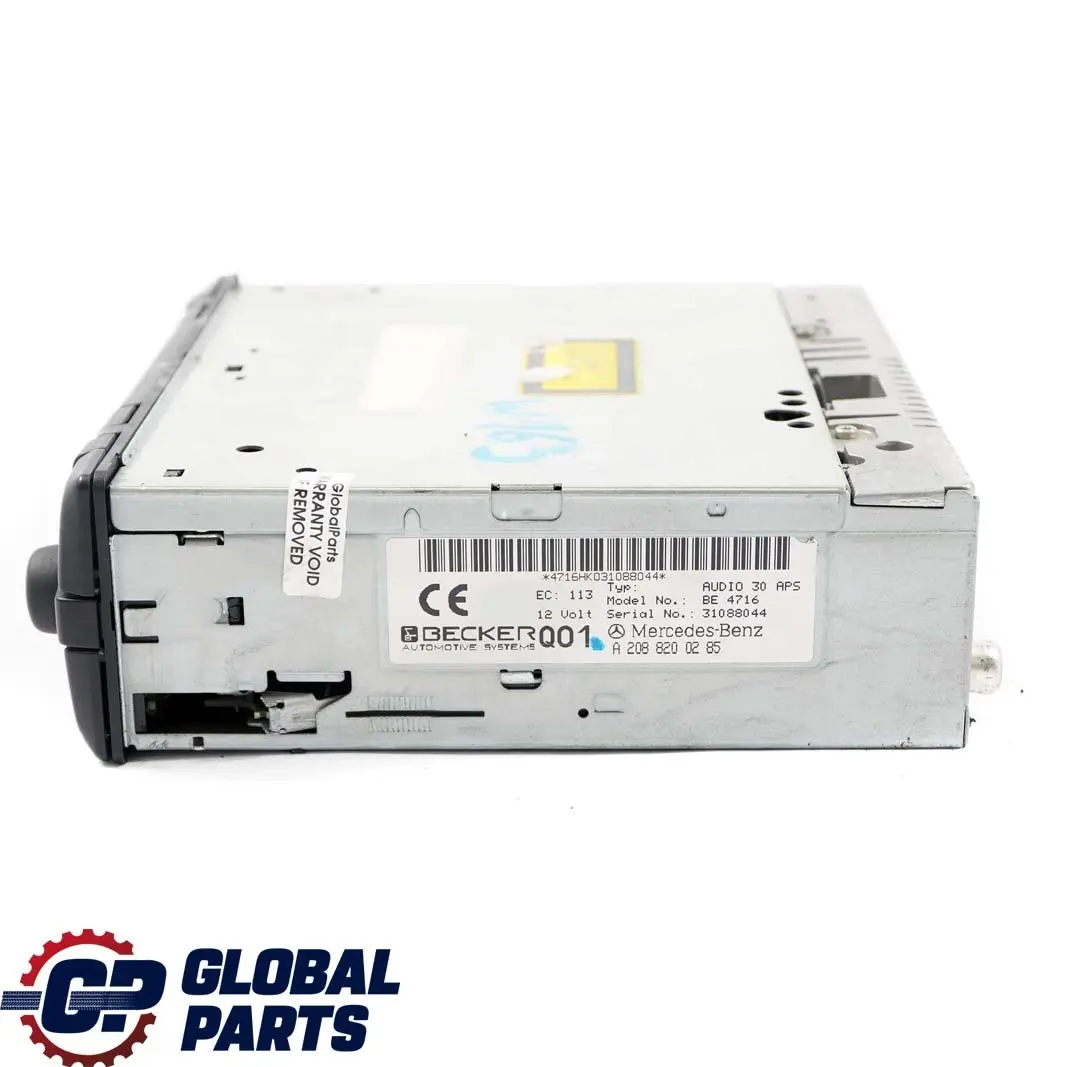 Mercedes-Benz W163 W168 W210 Autoradio Audio CD Player Radio für mit Teilenummer A2088200285 Mercedes-Benz W163 W168 W210 Autoradio Audio CD Player Radio - SKU A2088200285 - Teilenummer A2088200285