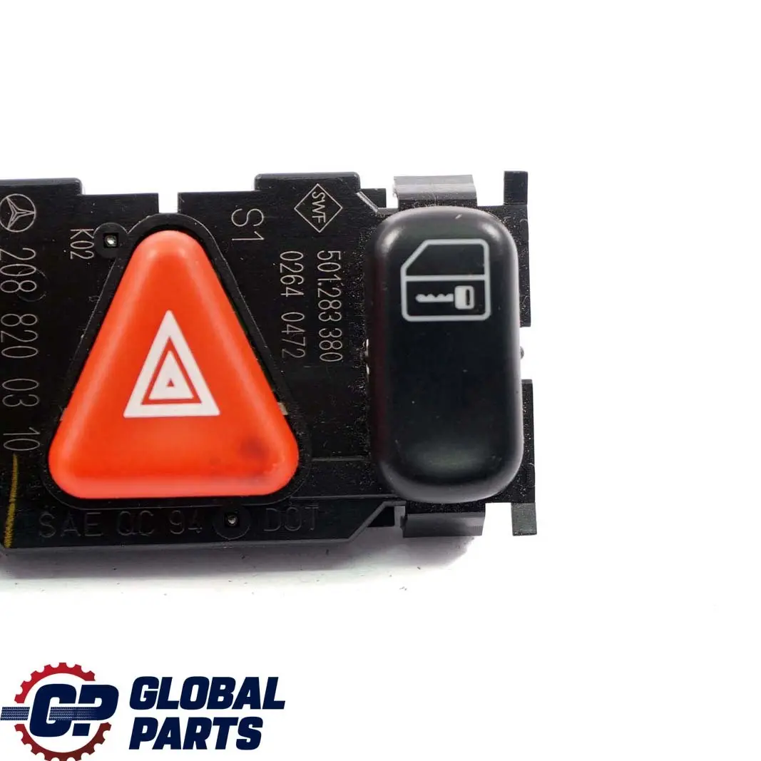 Mercedes W202 W210 Feux de Detresse Bloc Commutation Panel - SKU A2088200310 - Numéro de pièce A2088200310