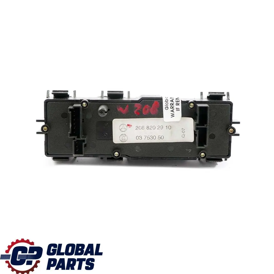 Mercedes-Benz CLK W208 Centre Console Window Tailgate Opener Switch Panel to with Part number A2088202910 Mercedes-Benz CLK W208 Centre Console Window Tailgate Opener Switch Panel - SKU A2088202910 - Part number A2088202910