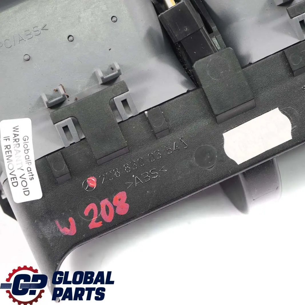  Mercedes-Benz CLK W208 Dashboard Centre Air Vent Nozzle Grill Grey - SKU A2088300354 - Part number A2088300354