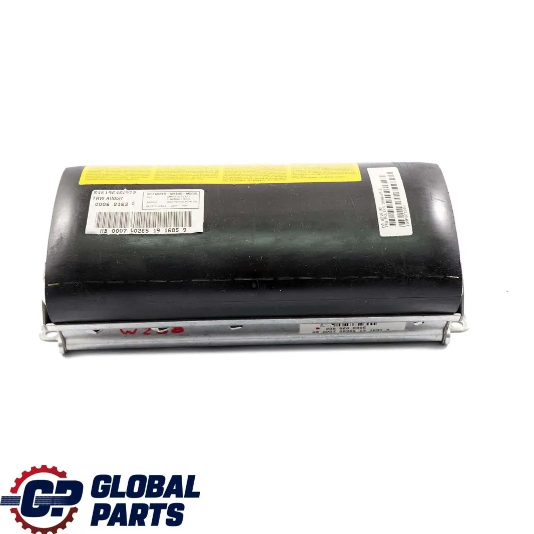 Mercedes-Benz CLK-Class W208 Passenger Side Front Dashboard Airbag to with Part number A2088600305 Mercedes-Benz CLK-Class W208 Passenger Side Front Dashboard Airbag - SKU A2088600305 - Part number A2088600305