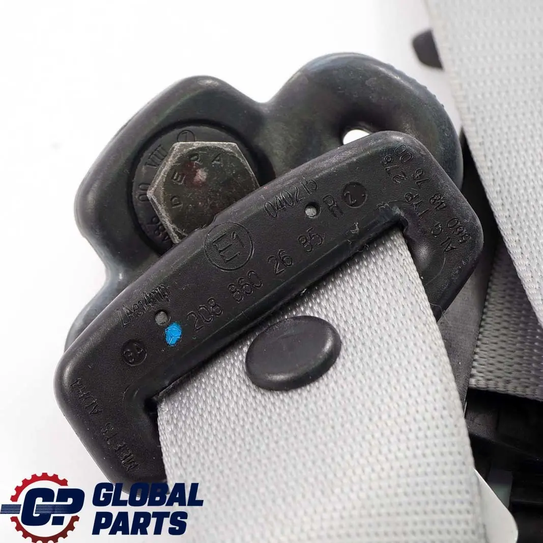 Mercedes-Benz CLK-Class C208 Front Right O/S Seat Belt Grey to with Part number A2088602685 Mercedes-Benz CLK-Class C208 Front Right O/S Seat Belt Grey - SKU A2088602685 - Part number A2088602685