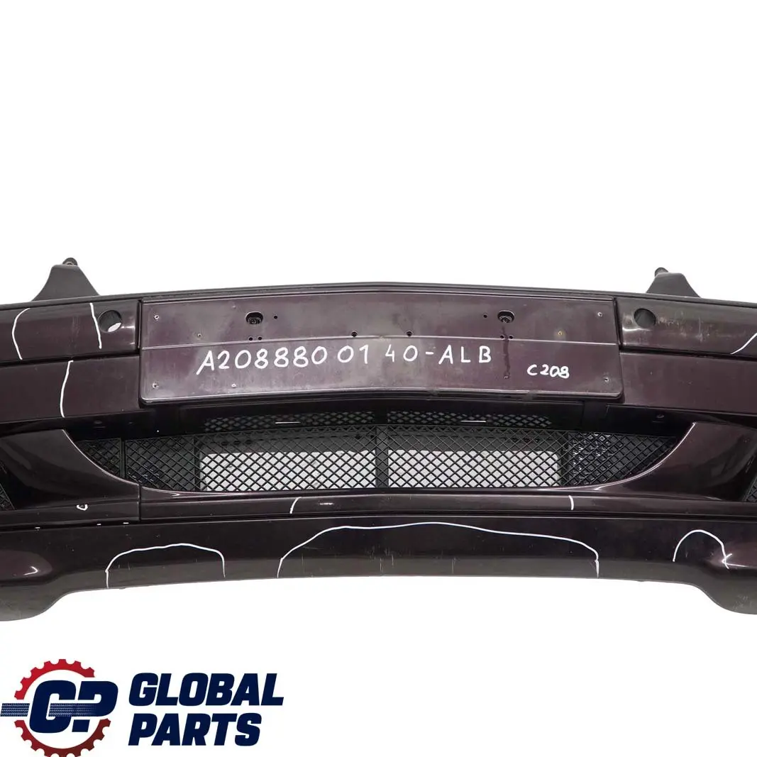  Mercedes-Benz CLK-Class W208 Front Bumper Trim Panel Almandine Black - 182 - SKU A2088800140-ALB - Part number A2088800140