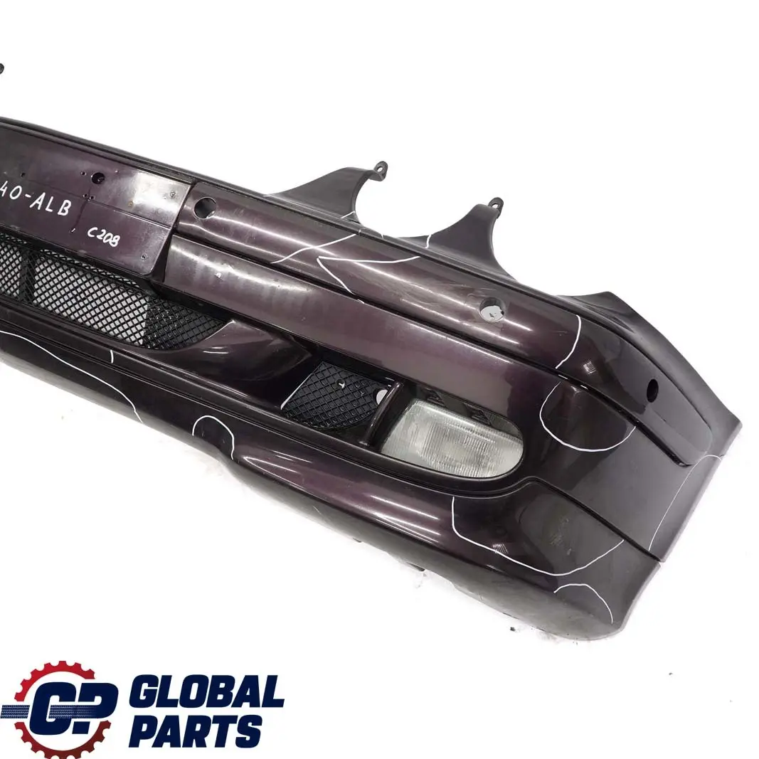 Mercedes-Benz CLK-Class W208 Front Bumper Trim Panel Almandine Black - 182 to with Part number A2088800140 Mercedes-Benz CLK-Class W208 Front Bumper Trim Panel Almandine Black - 182 - SKU A2088800140-ALB - Part number A2088800140