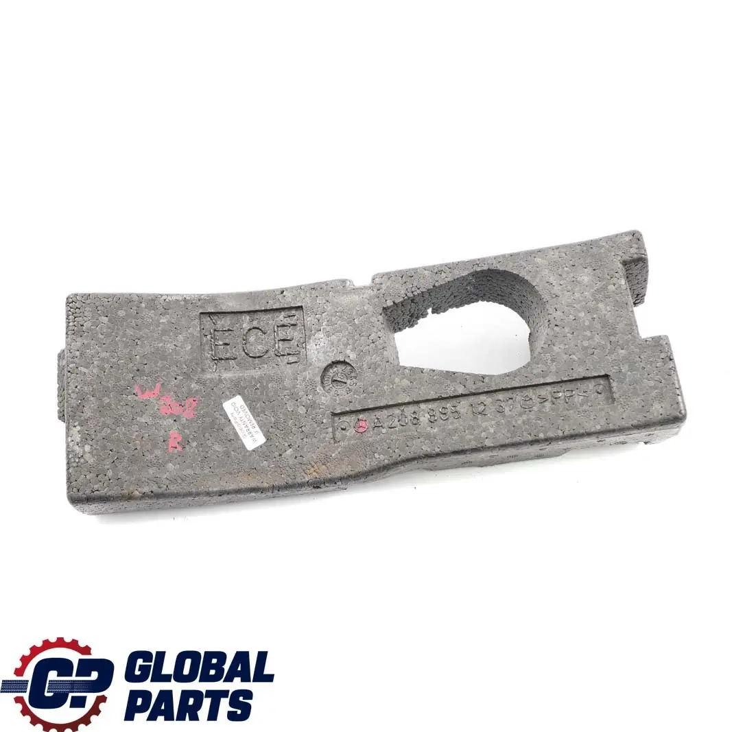 Mercedes-Benz C208 W208 Front Right O/S Bumper Impact Absorber Foam to with Part number A2088851237 Mercedes-Benz C208 W208 Front Right O/S Bumper Impact Absorber Foam - SKU A2088851237 - Part number A2088851237