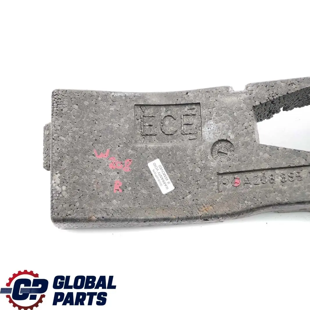 Mercedes C208 W208 Paraurti anteriore destro O/S Schiuma assorbente - SKU A2088851237 - Numero di parte A2088851237