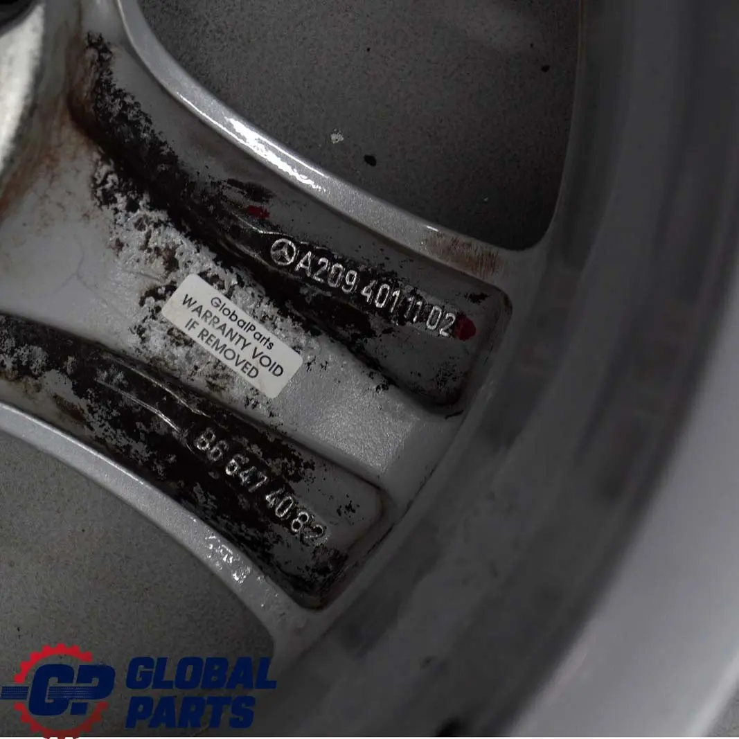 Mercedes-Benz W209 CL203 Hinten Alufelge Alu Felge 16" ET:32 8J für mit Teilenummer A2094011102 Mercedes-Benz W209 CL203 Hinten Alufelge Alu Felge 16" ET:32 8J - SKU A2094011102-2 - Teilenummer A2094011102