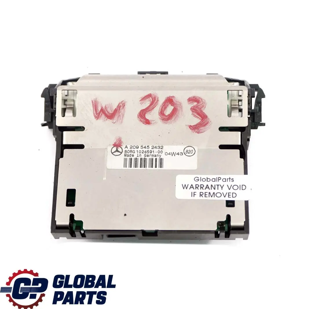 Mercedes C W203 Sistema Parktronic Sensore di parcheggio Schermo avviso display - SKU A2095452432 - Numero di parte A2095452432