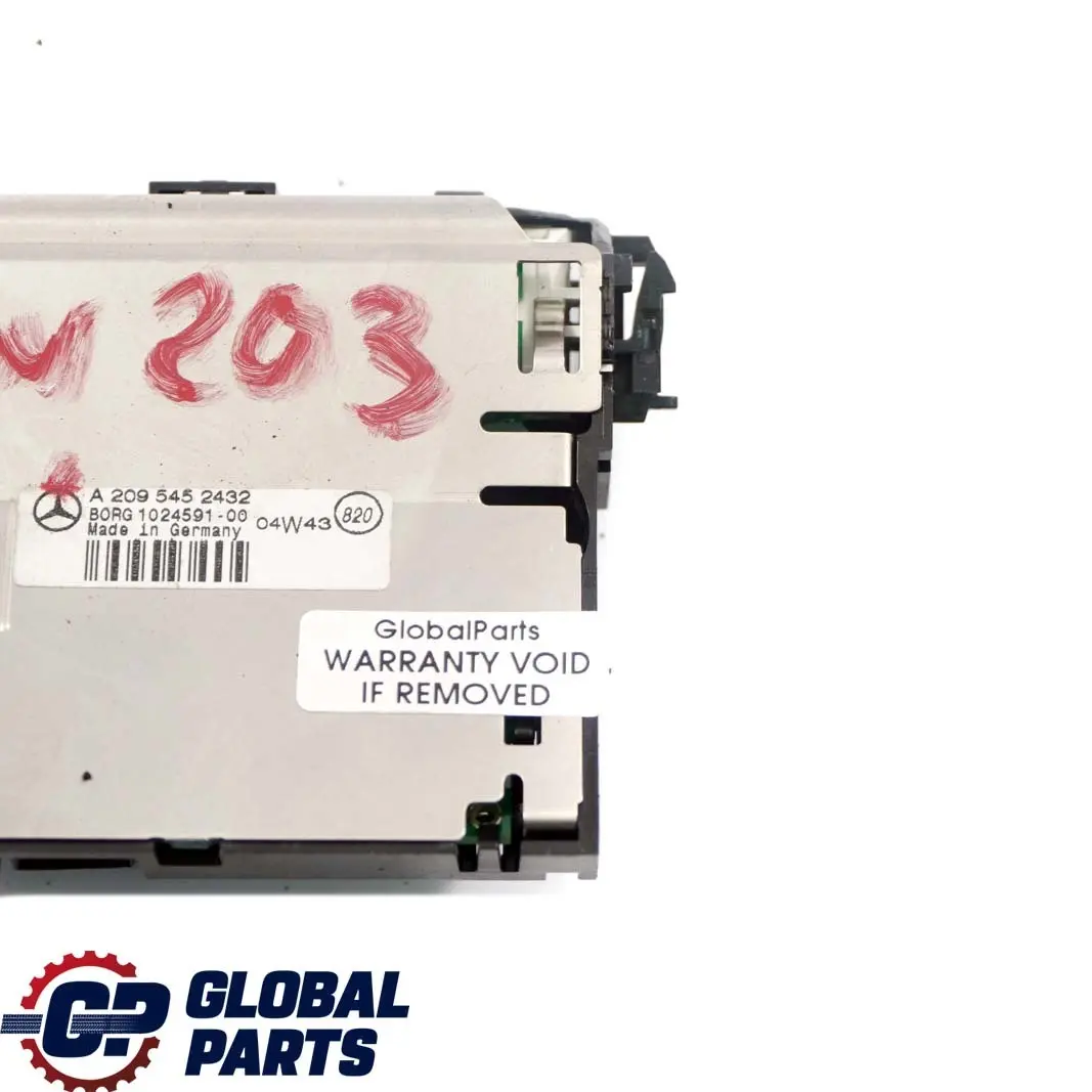 Mercedes C W203 Parktronic System Parksensor-Warnanzeige Bildschirm - SKU A2095452432 - Teilenummer A2095452432