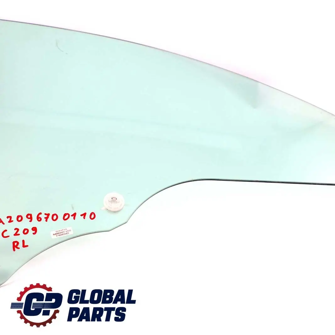 Mercedes C209 Vitre arrière gauche Vert AS2 - SKU A2096700110 - Numéro de pièce A2096700110