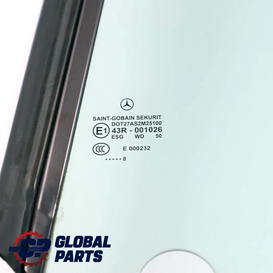  Mercedes-Benz CLK-Class C209 Rear Left N/S Window Glass Green AS2 - SKU A2096700110 - Part number A2096700110