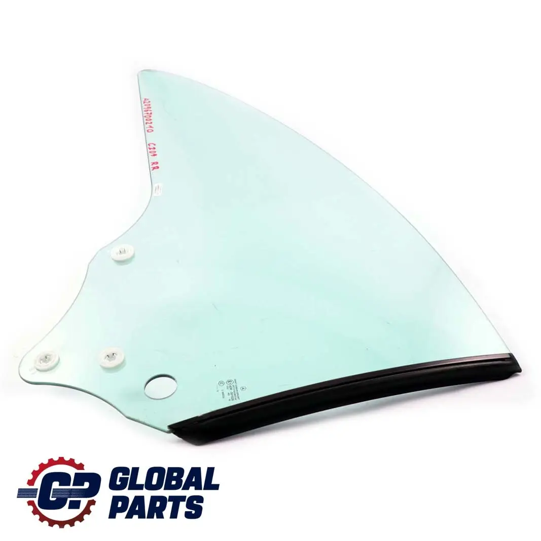 Trasera Derecha Cristal Verde AS2 para Mercedes CLK C209 con número de pieza A2096700210 Mercedes CLK C209 Trasera Derecha Cristal Verde AS2 - SKU A2096700210 - Número de pieza A2096700210