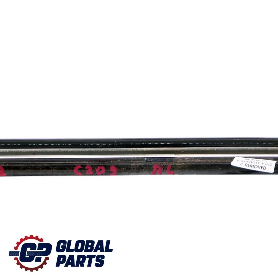 Left N/S Window Trim Strip Moulding to Mercedes C209 Rear with Part number A2096700322 Mercedes C209 Rear Left N/S Window Trim Strip Moulding - SKU A2096700322 - Part number A2096700322
