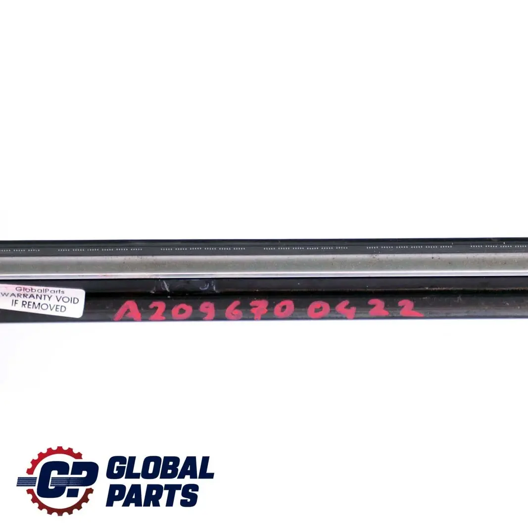 CLK-Class C209 Rear Right O/S Window Trim Strip Moulding to Mercedes with Part number A2096700422 Mercedes CLK-Class C209 Rear Right O/S Window Trim Strip Moulding - SKU A2096700422 - Part number A2096700422