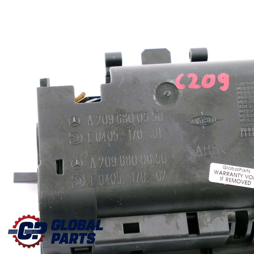  Front Ashtray Mercedes C209 W209 Centre Console Tray - SKU A2096800550 - Part number A2096800550