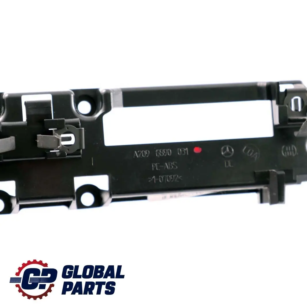 CLK-Class C209 Hazard Control Switch Panel Holder Bracket to Mercedes with Part number A2096890031 Mercedes CLK-Class C209 Hazard Control Switch Panel Holder Bracket - SKU A2096890031 - Part number A2096890031