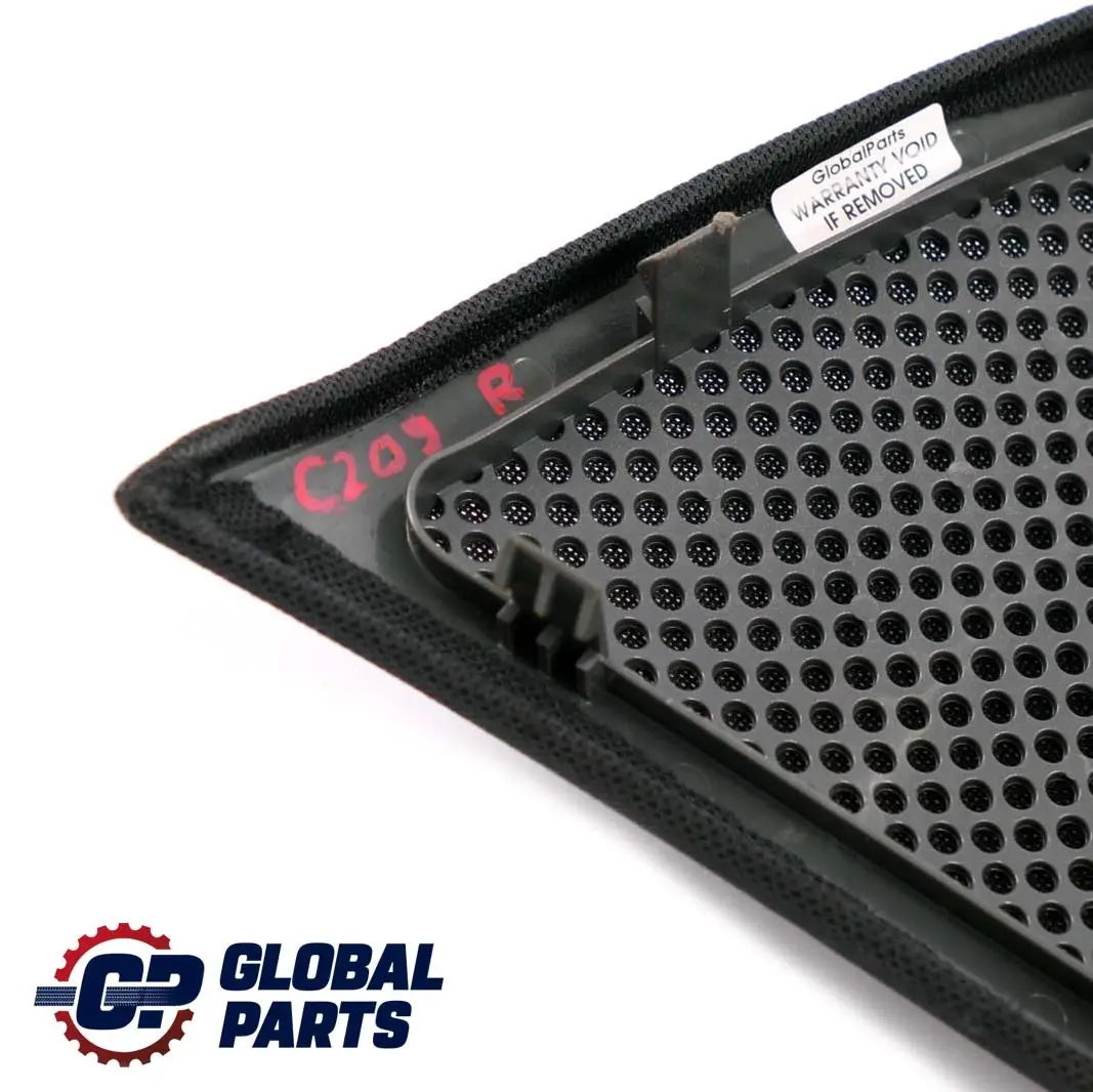 Parcel Shelf Speaker Cover Trim Right to Mercedes C209 W209 with Part number A2096900130 Mercedes C209 W209 Parcel Shelf Speaker Cover Trim Right - SKU A2096900130 - Part number A2096900130
