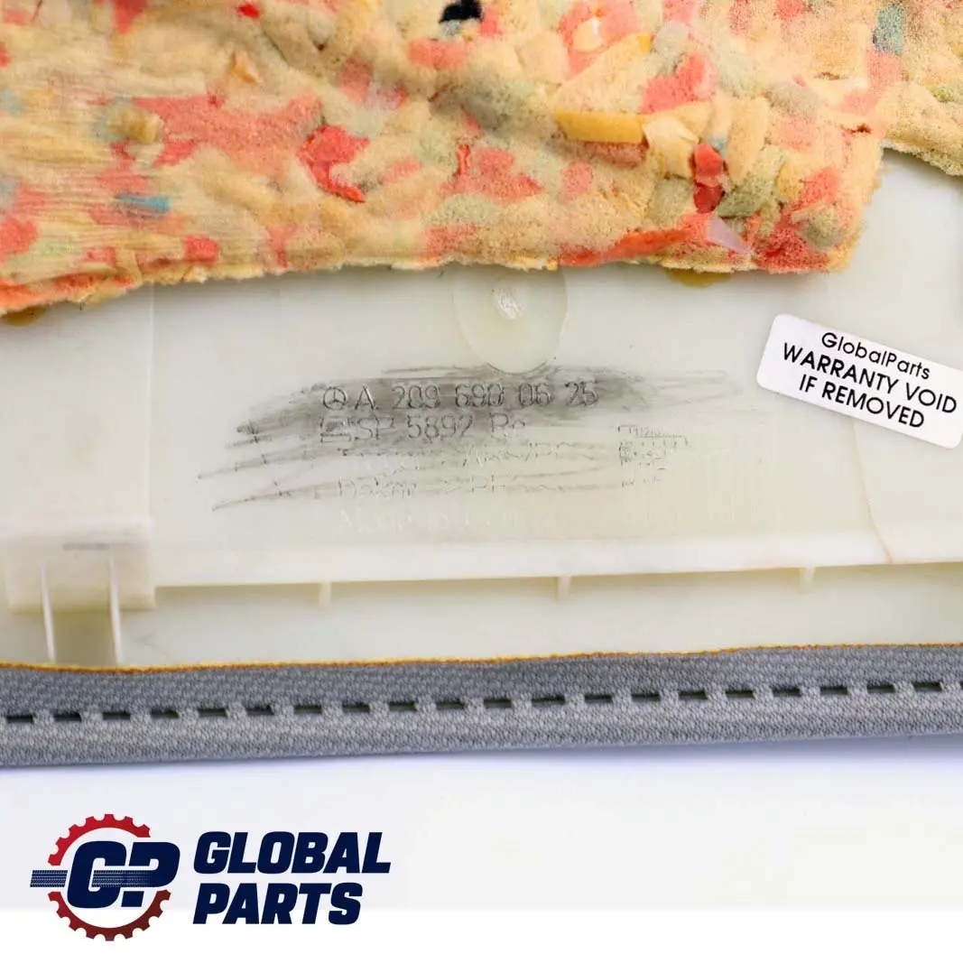 CLK-Class C209 W209 Rear C-Pillar Trim Cover Panel Right to Mercedes with Part number A2096900625 Mercedes CLK-Class C209 W209 Rear C-Pillar Trim Cover Panel Right - SKU A2096900625 - Part number A2096900625