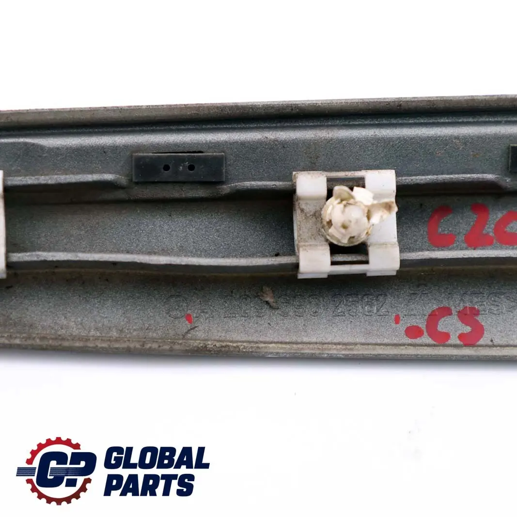 Left Moulding Trim N/S Cubanite Silver to Mercedes CLK C209 W209 Rear with Part number A2096902562 Mercedes CLK C209 W209 Rear Left Moulding Trim N/S Cubanite Silver - SKU A2096902562-CS - Part number A2096902562