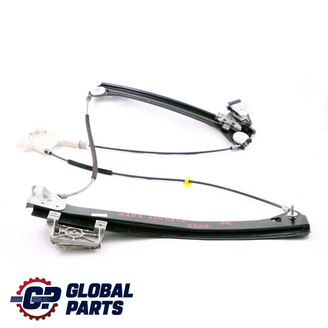 Front Right Door O/S Window Regulator Lifter Electric to Mercedes CLK C209 with Part number A2097200846 Mercedes CLK C209 Front Right Door O/S Window Regulator Lifter Electric - SKU A2097200846 - Part number A2097200846