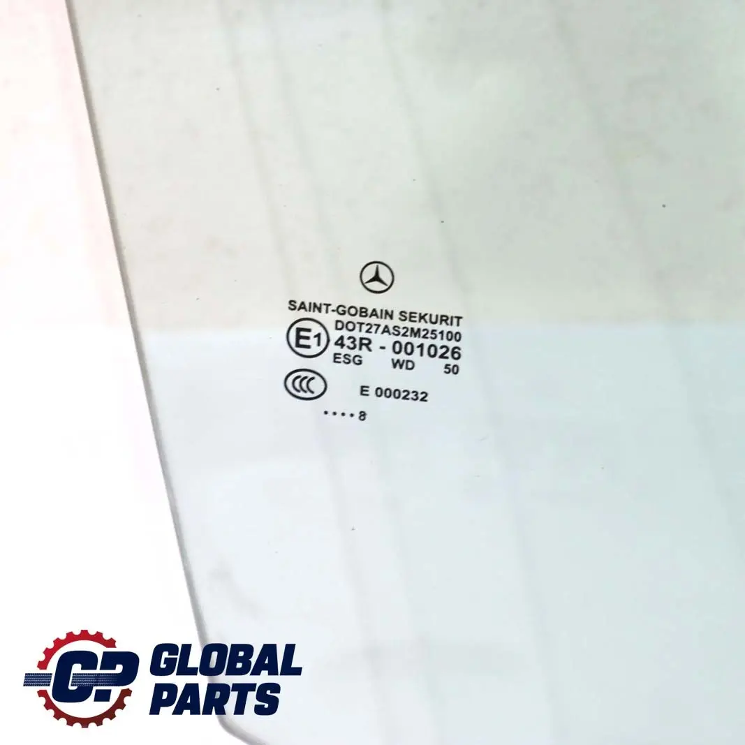 Mercedes C209 Front Window Glass Green AS2 Right O/S - SKU A2097250210 - Part number A2097250210