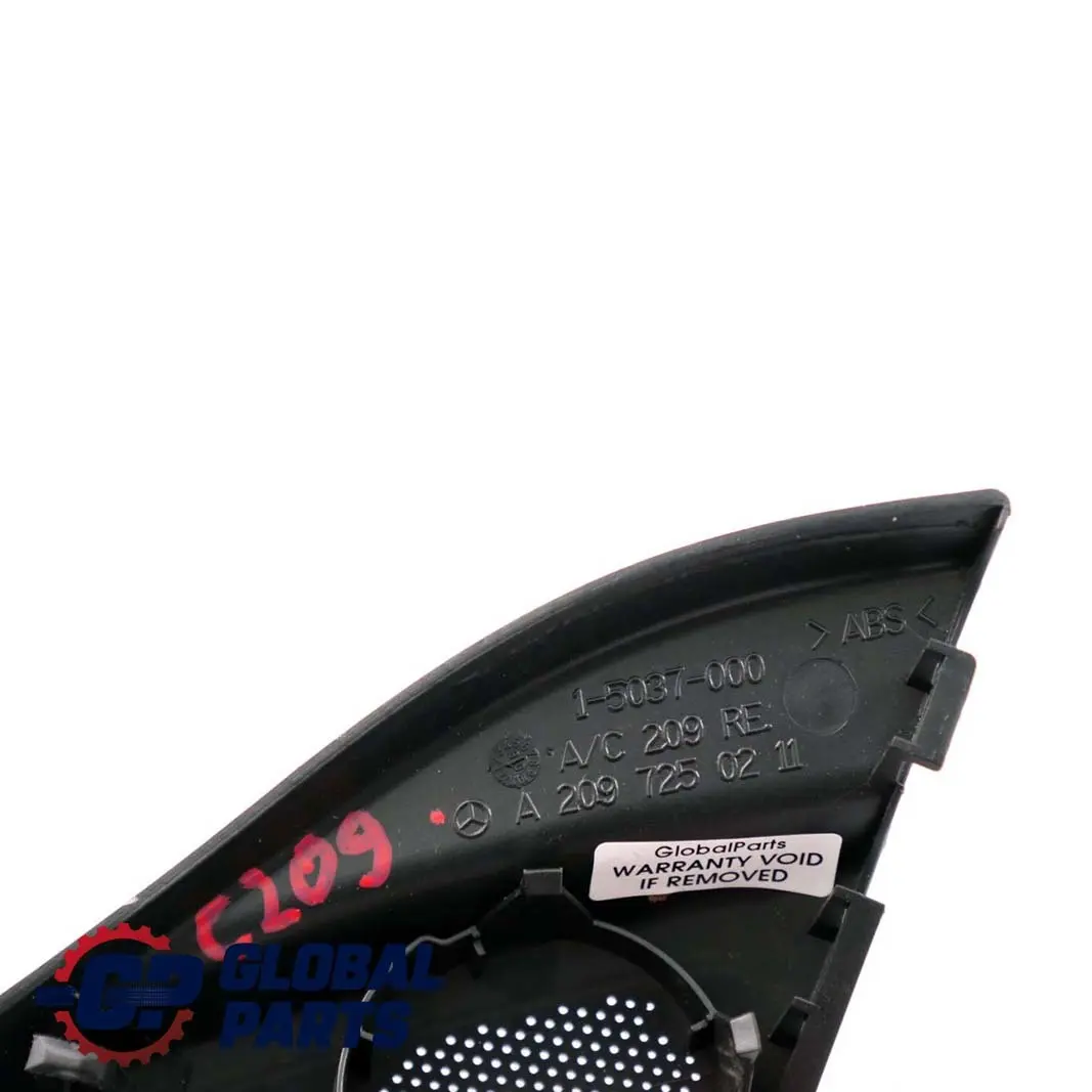 Haut-parleur Porte Couvre Tweeter Avant Droit pour Mercedes C209 W209 à propos du numéro de pièce A2097250211 Mercedes C209 W209 Haut-parleur Porte Couvre Tweeter Avant Droit - SKU A2097250211 - Numéro de pièce A2097250211