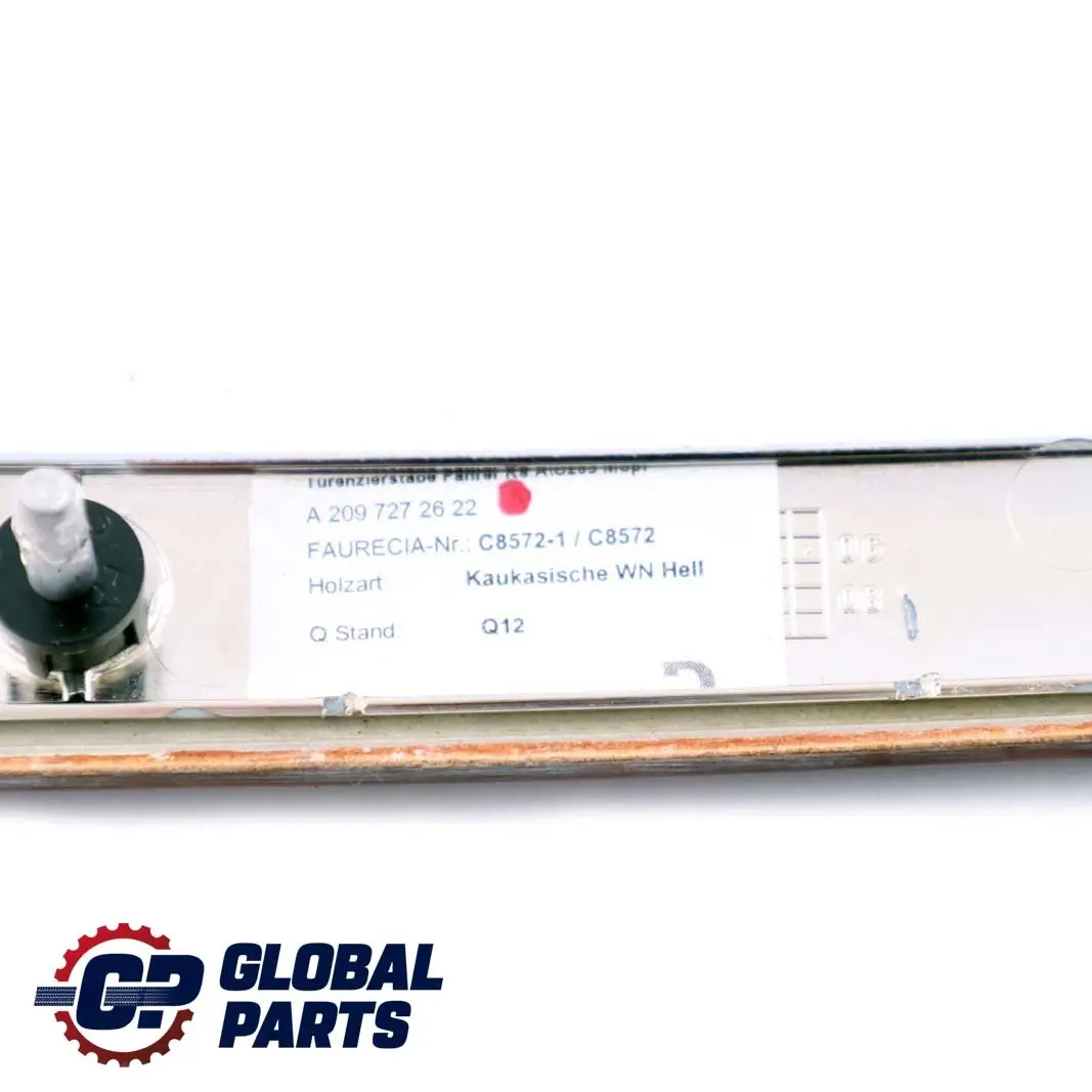 Mercedes CLK-Class C209 Front Right O/S Door Wood Trim Panel Cover - SKU A2097272622 - Part number A2097272622