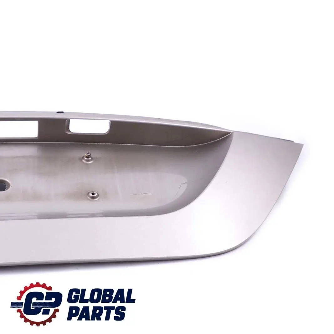 Trim Number Plate Trunk Cubanite Silver - 723 to Mercedes C209 Rear Tailgate with Part number A2097500081 Mercedes C209 Rear Tailgate Trim Number Plate Trunk Cubanite Silver - 723 - SKU A2097500081-CS - Part number A2097500081