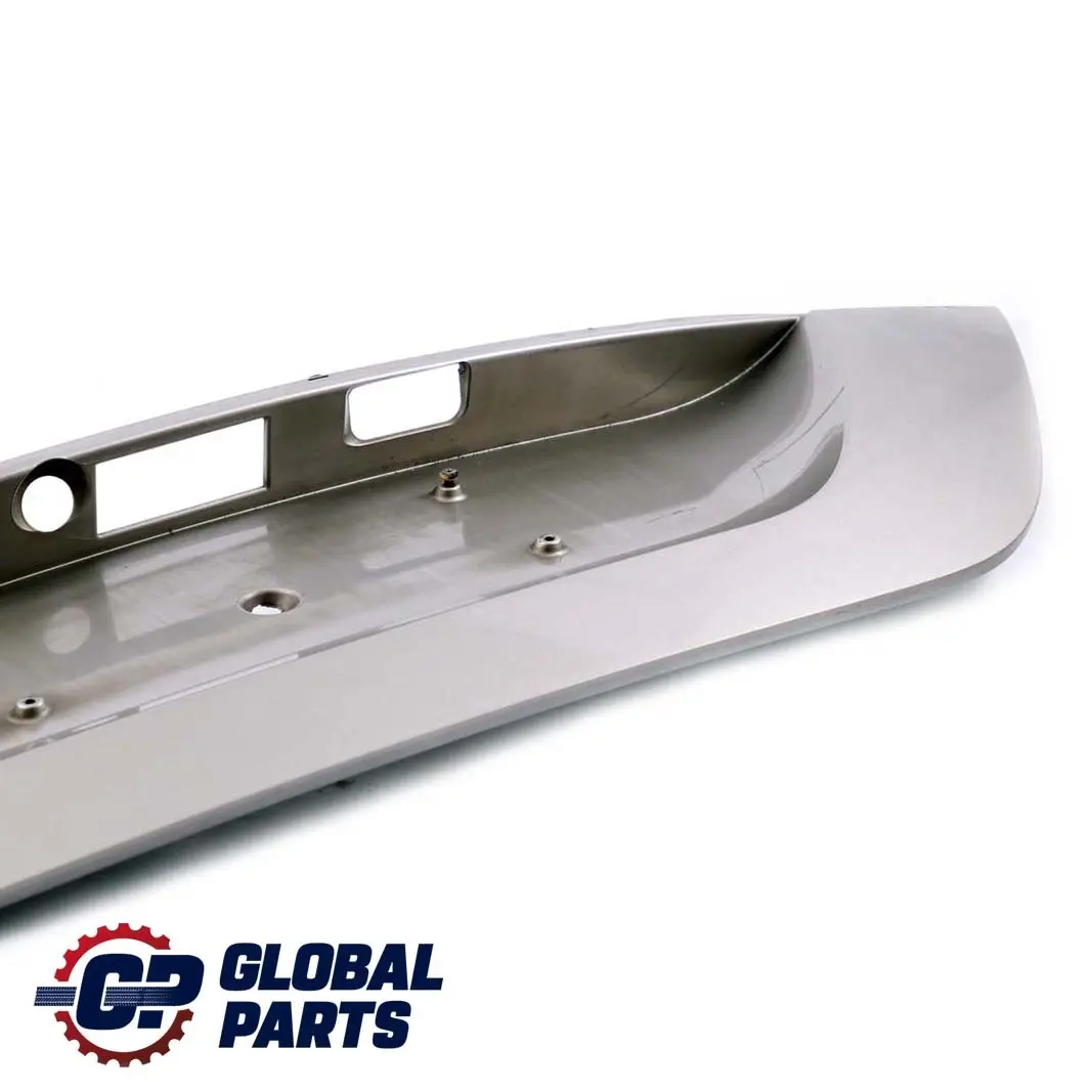 Trim Number Plate Trunk Cubanite Silver - 723 to Mercedes C209 Rear Tailgate with Part number A2097500081 Mercedes C209 Rear Tailgate Trim Number Plate Trunk Cubanite Silver - 723 - SKU A2097500081-CS - Part number A2097500081