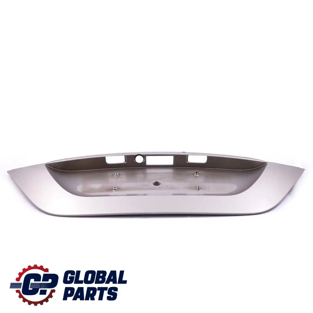 CLK-Class C209 Rear Tailgate Trim Number Plate Trunk Cubanite Silver to Mercedes with Part number A2097500081 Mercedes CLK-Class C209 Rear Tailgate Trim Number Plate Trunk Cubanite Silver - SKU A2097500081-CS - Part number A2097500081