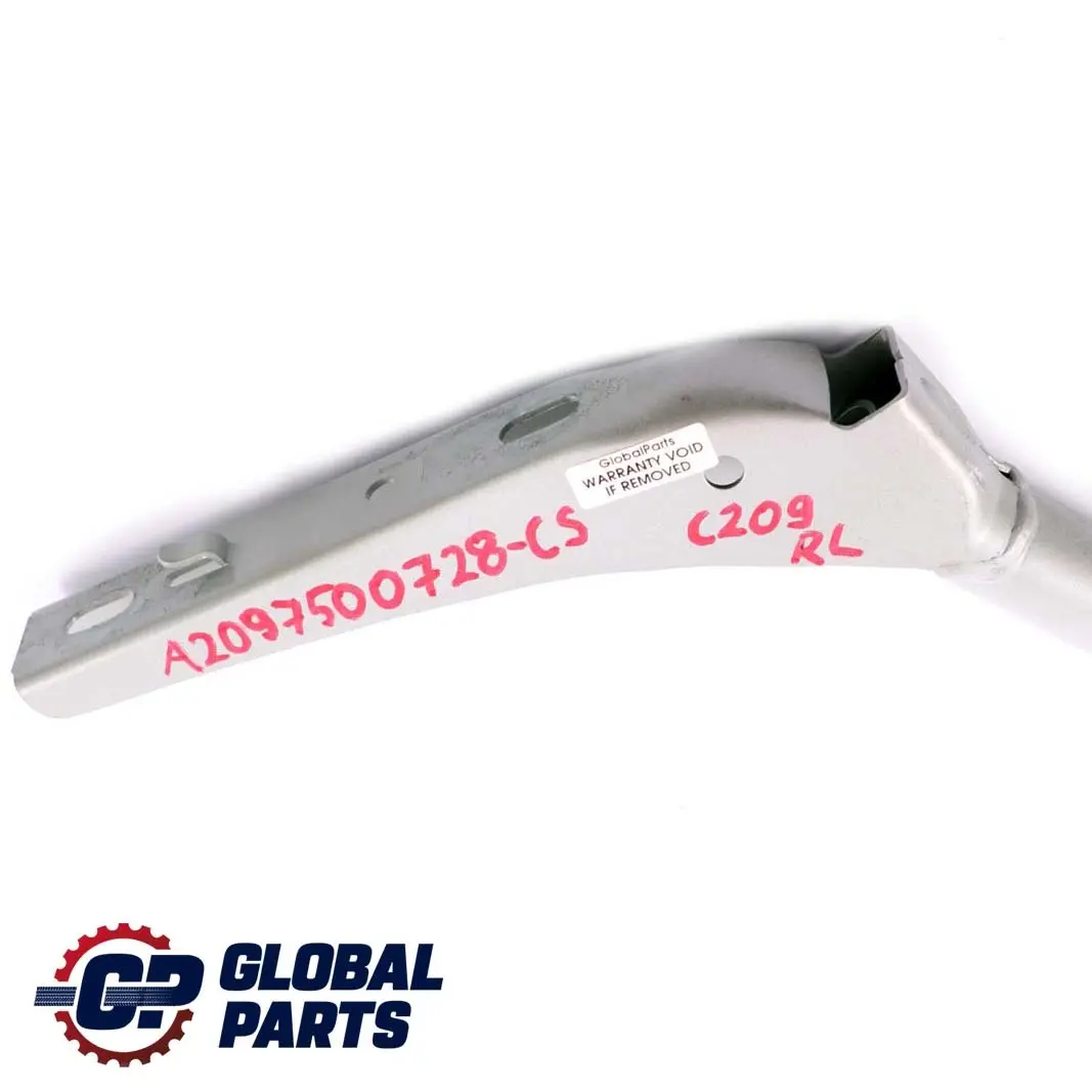 Trunk Lid Rear Left Hinge Cubanite Silver to Mercedes CLK C209 W209 with Part number A2097500728 Mercedes CLK C209 W209 Trunk Lid Rear Left Hinge Cubanite Silver - SKU A2097500728-CS - Part number A2097500728