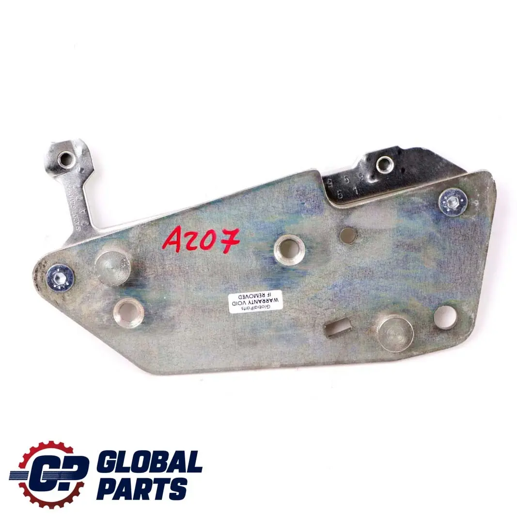 Mercedes-Benz A207 W207 Cabrio Left N/S Support Plate Holder Bracket to with Part number A2097700123 Mercedes-Benz A207 W207 Cabrio Left N/S Support Plate Holder Bracket - SKU A2097700123 - Part number A2097700123