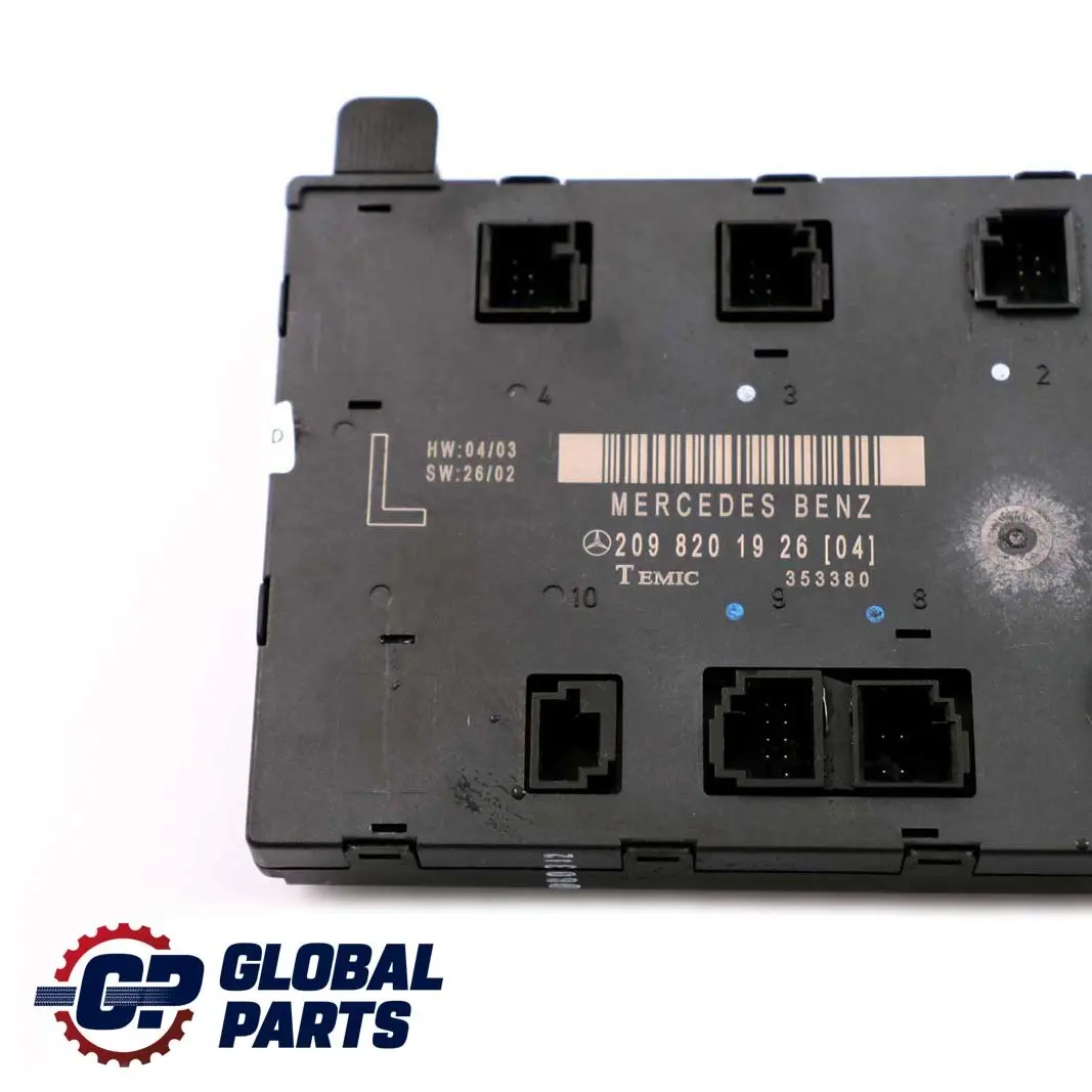Module de contrôle des portes avant gauche pour Mercedes C209 à propos du numéro de pièce A2098201926 Mercedes C209 Module de contrôle des portes avant gauche - SKU A2098202126 - Numéro de pièce A2098201926
