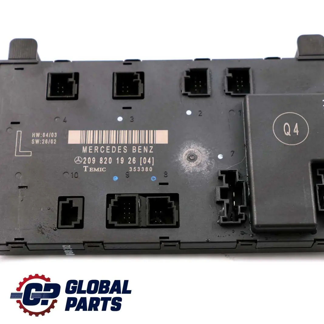 Mercedes C209 Módulo de Control de Puerta Delantera Izquierda - SKU A2098202126 - Número de pieza A2098201926
