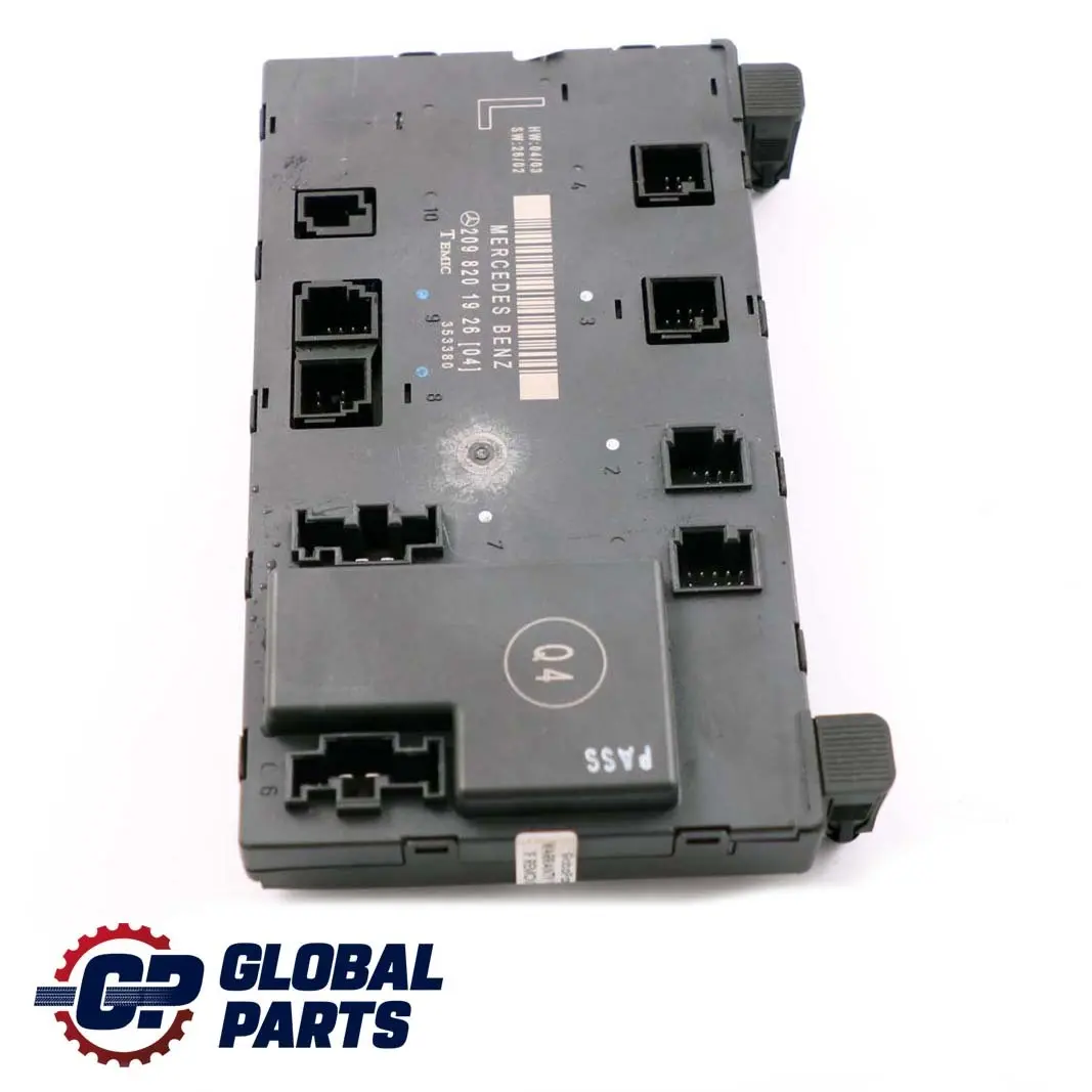Module de contrôle des portes avant gauche pour Mercedes C209 à propos du numéro de pièce A2098201926 Mercedes C209 Module de contrôle des portes avant gauche - SKU A2098202126 - Numéro de pièce A2098201926