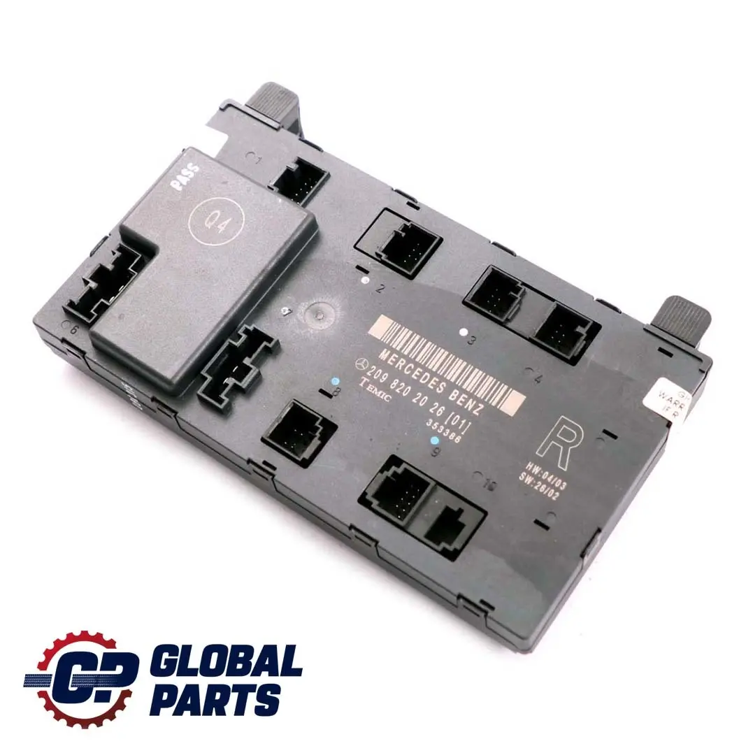 Mercedes209 Unité de contrôle de la porte avant droite pour à propos du numéro de pièce A2098202026 Mercedes209 Unité de contrôle de la porte avant droite - SKU A2098202226 - Numéro de pièce A2098202026
