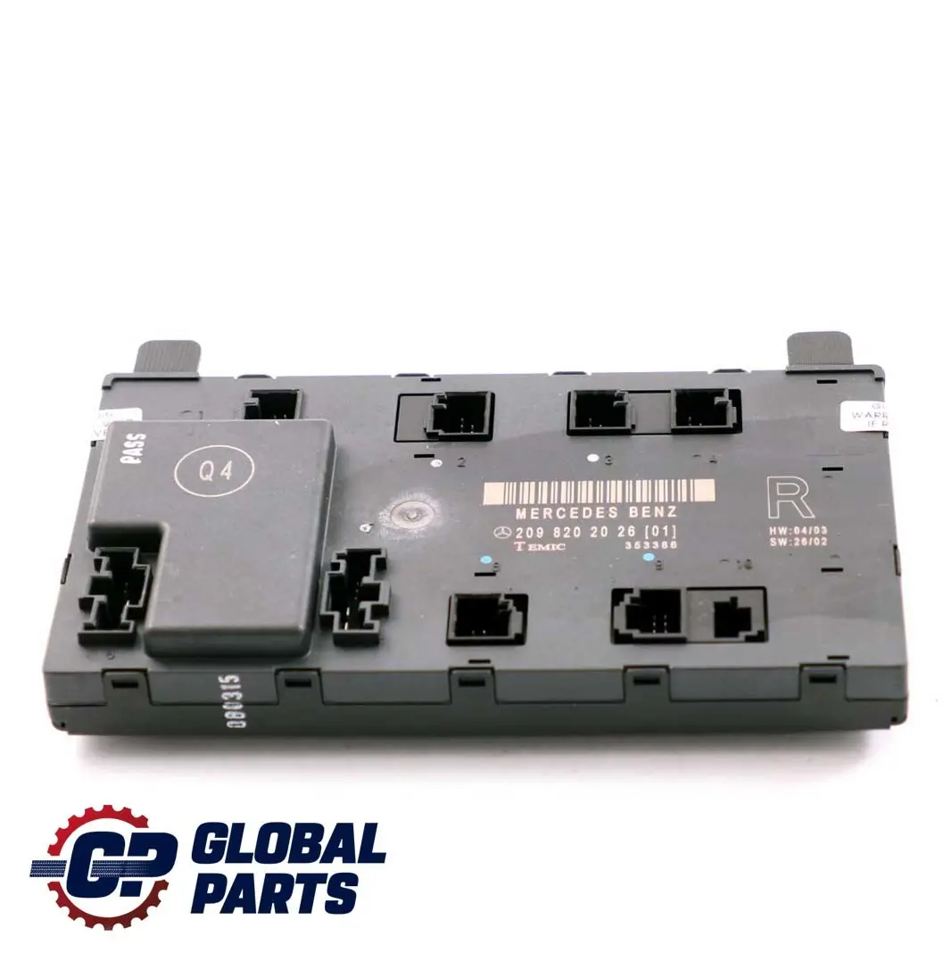 Mercedes-Benz C209 Unidad de control de la puerta delantera derecha para con número de pieza A2098202026 Mercedes-Benz C209 Unidad de control de la puerta delantera derecha - SKU A2098202226 - Número de pieza A2098202026