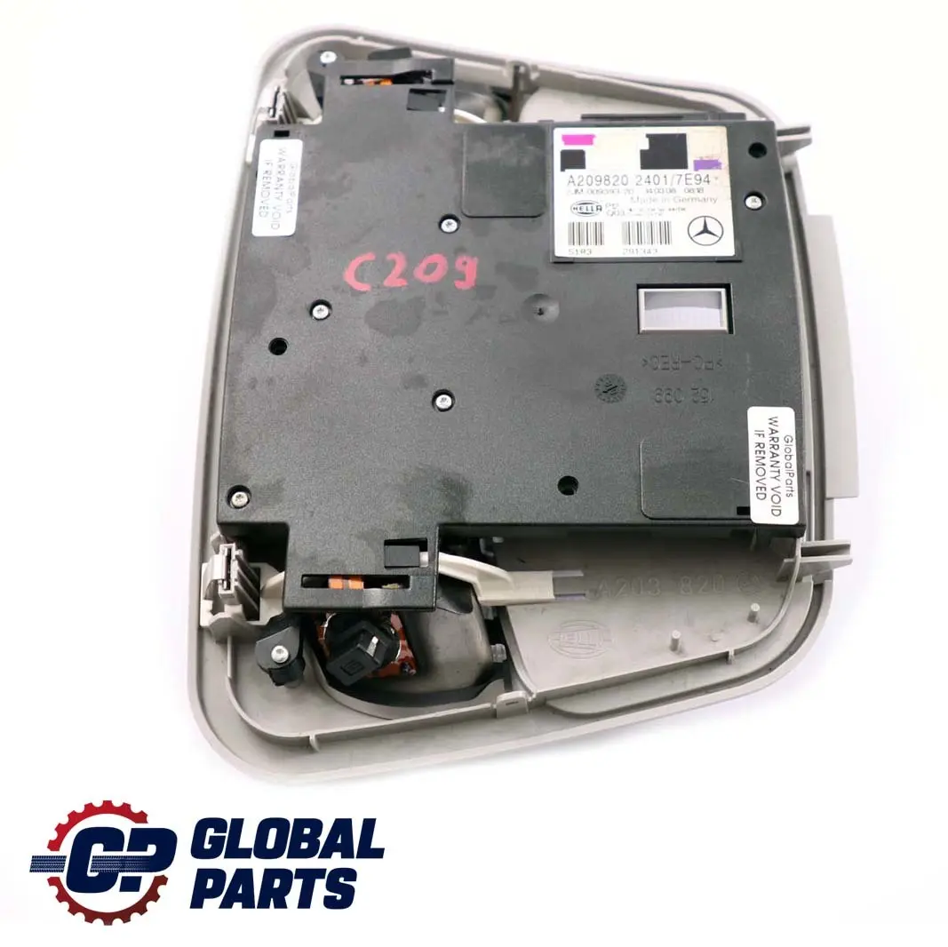  Mercedes-Benz CLK-Klasse C209 W209 Innenraum Dach Licht Lamp - SKU A2098202401 - Teilenummer A2098202401