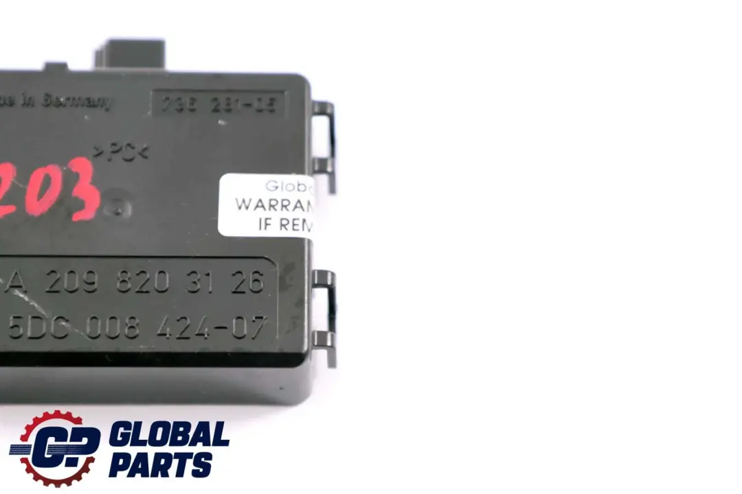 Mercedes CLK S W203 C209 W220 Module Commande Capteur Pluie - SKU A2098203126 - Numéro de pièce A2098203126