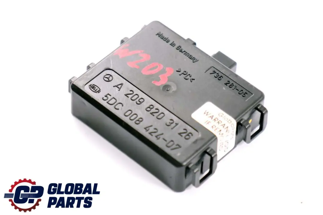 Mercedes CLK S W203 C209 W220 Módulo Control Sensor Luz De Lluvia - SKU A2098203126 - Número de pieza A2098203126