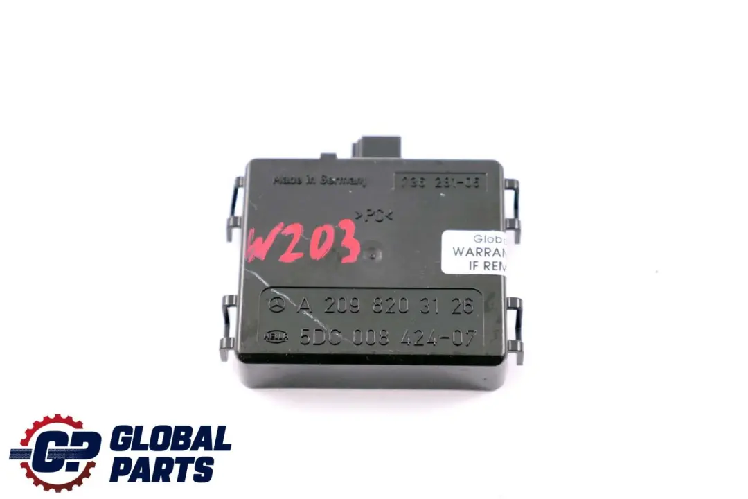 Mercedes CLK S W203 C209 W220 Módulo Control Sensor Luz De Lluvia - SKU A2098203126 - Número de pieza A2098203126