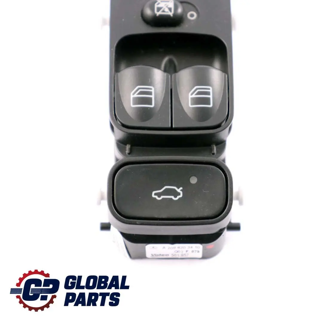 Window Switch Button Mercedes C209 W209 Driver Side Front to with Part number A2098203410 Window Switch Button Mercedes C209 W209 Driver Side Front - SKU A2098203410 - Part number A2098203410