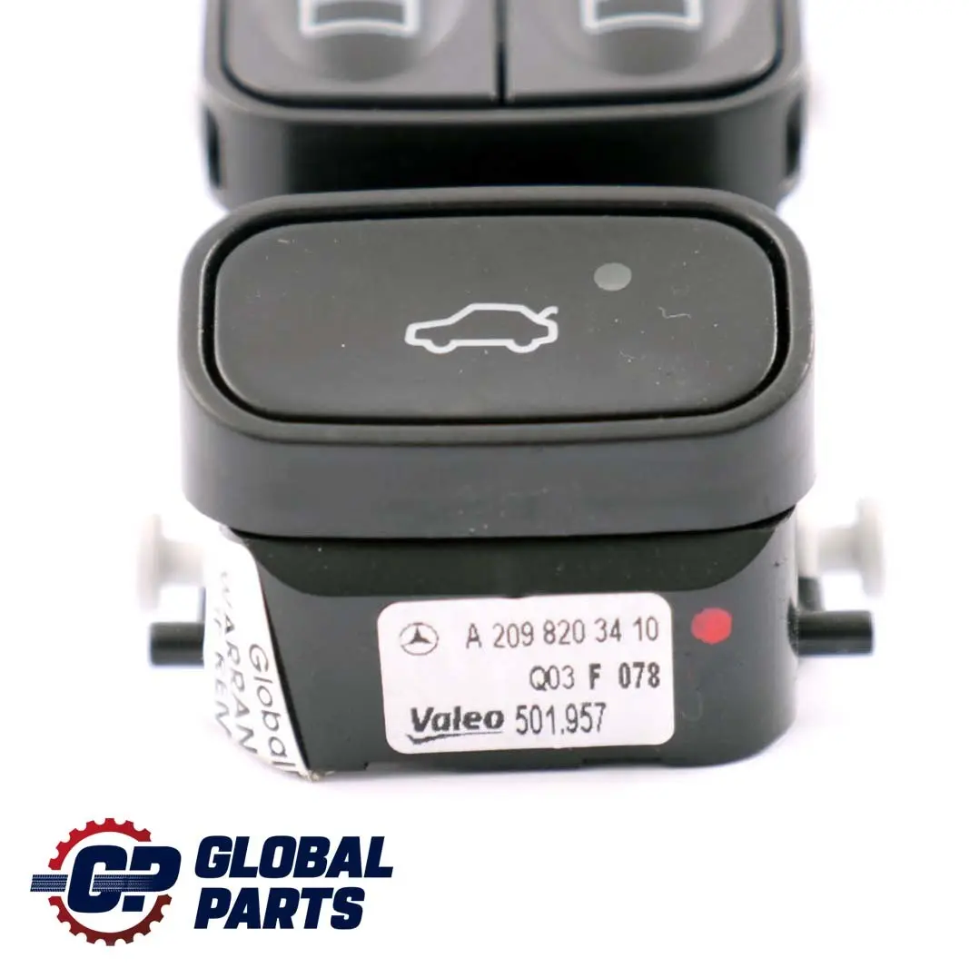  Bouton D'Interrupteur Vitre Mercedes C209 W209 Côté Conducteur Avant - SKU A2098203410 - Numéro de pièce A2098203410