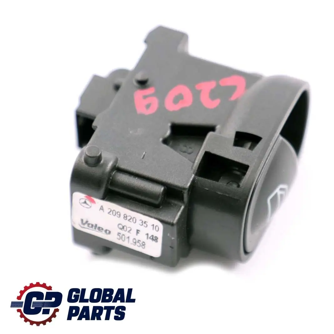 Interruptor de control del elevalunas trasero para Mercedes CLK C209 con número de pieza A2098203510 Mercedes CLK C209 Interruptor de control del elevalunas trasero - SKU A2098203510 - Número de pieza A2098203510