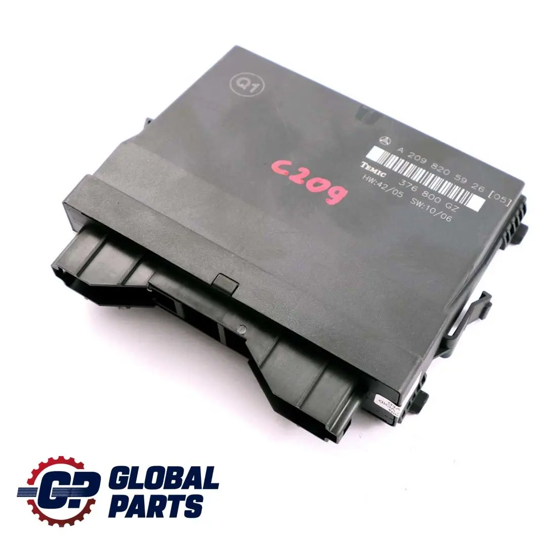 Unità modulo controllo corpo per Mercedes CLK C209 con numero di parte A2098205926 Mercedes CLK C209 Unità modulo controllo corpo - SKU A2098205926 - Numero di parte A2098205926