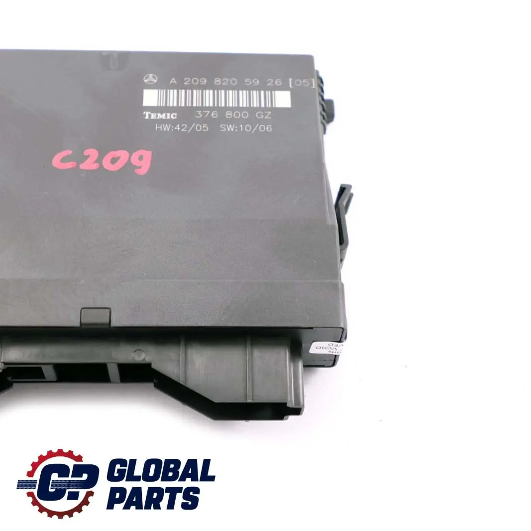 Mercedes CLK C209 Karosserie Steuermodul Einheit - SKU A2098205926 - Teilenummer A2098205926